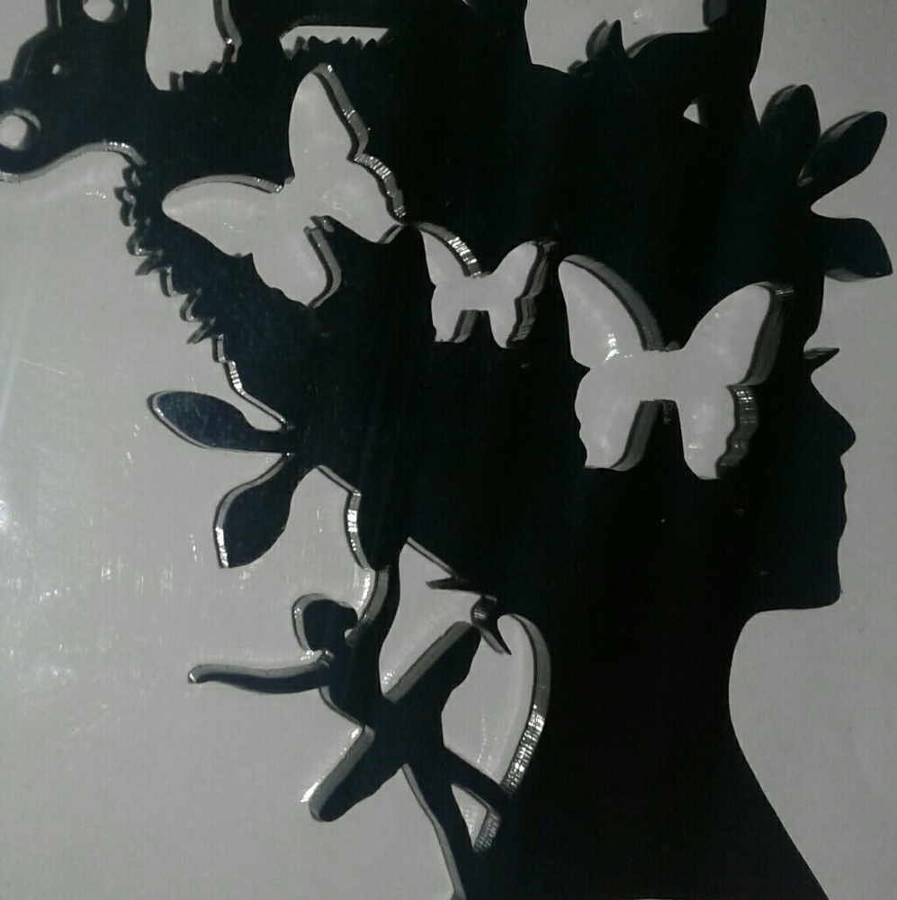 Lazer Cut Lady Ought Pendant - Picture 4 of 4