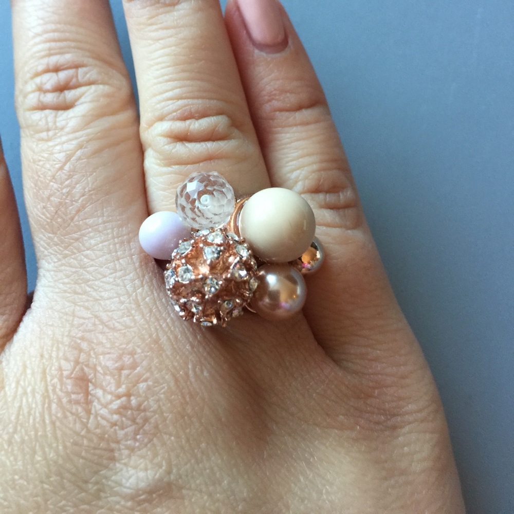 J.Crew Rose Gold Cluster Ring