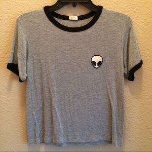 Brandy Melville Alien Ringer Shirt