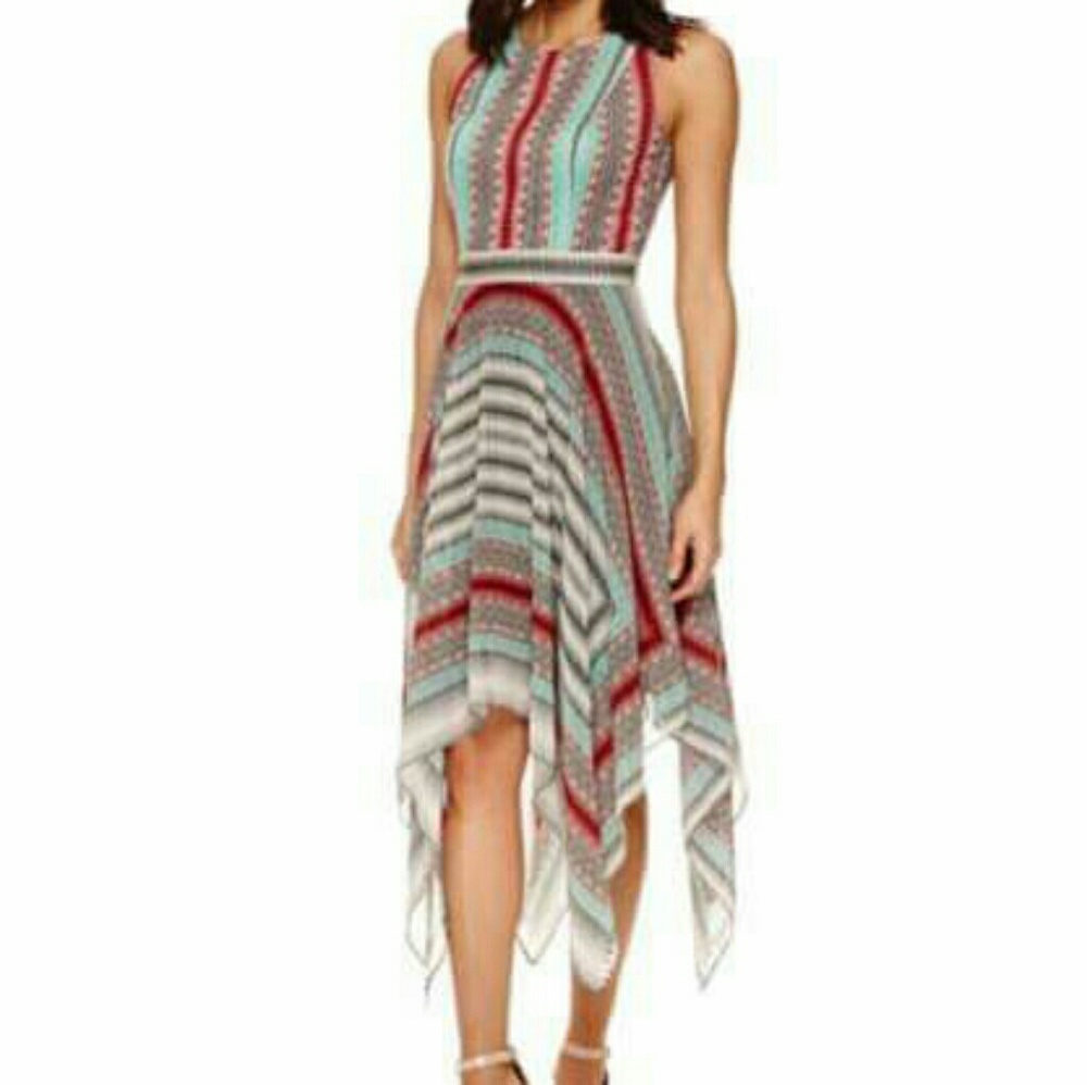 👑SALE👑Robbie Bee Hanky-Hem Fit & Flare Dress