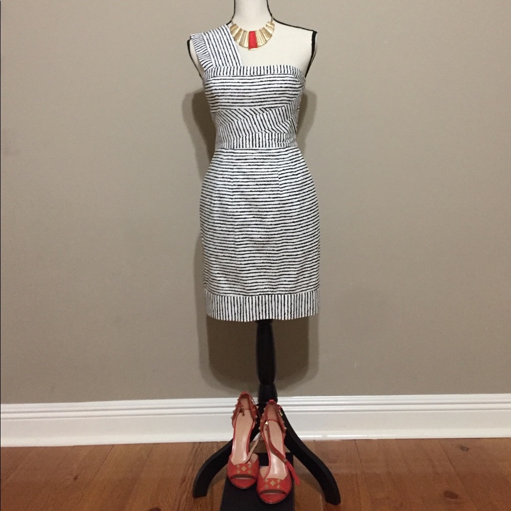 BCBG Max Azria One Shoulder Dress