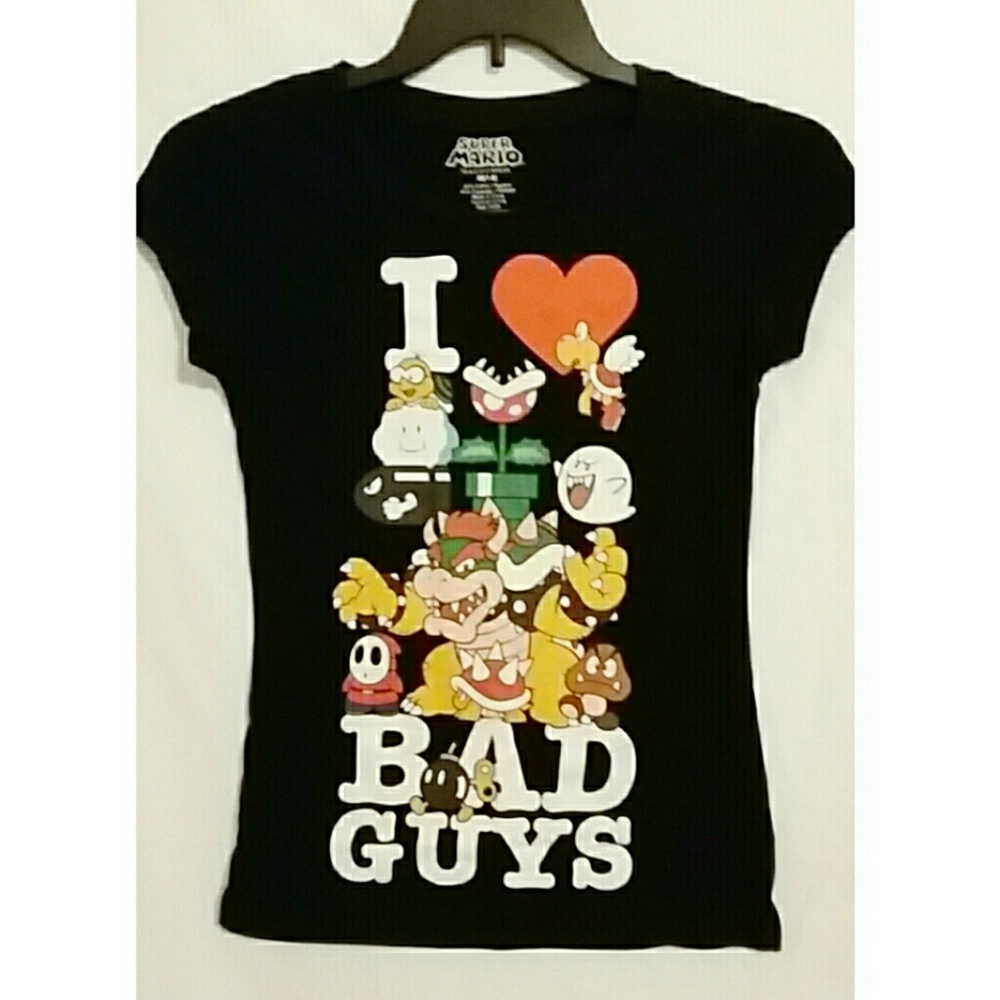 I Love Bad Guys Super Mario Shirt