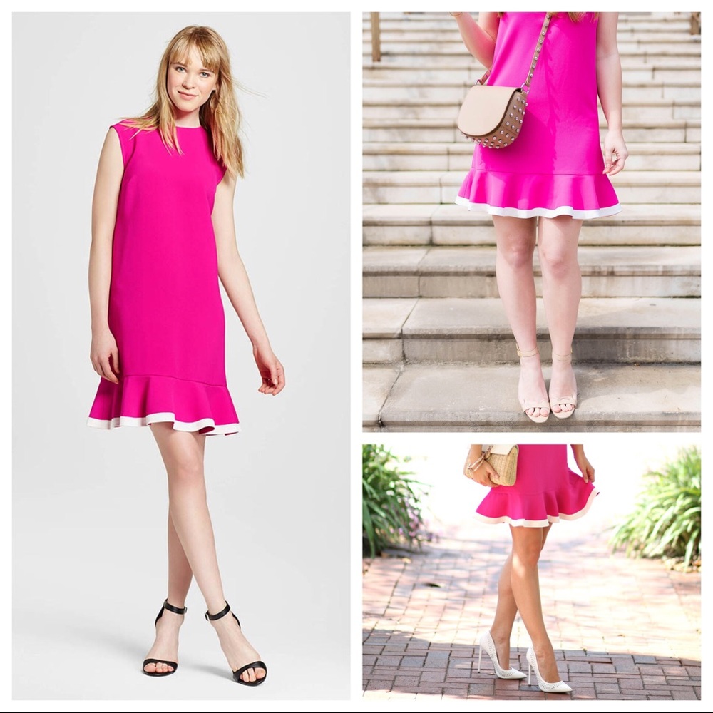 Victoria Beckham for Target Hot Pink Shift Dress