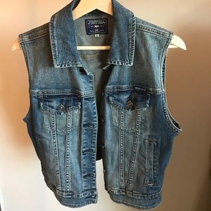 Vintage denim vest