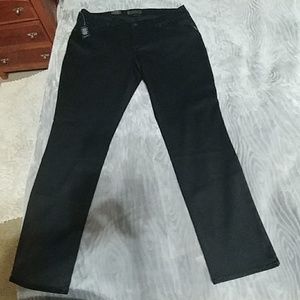 Silver Size 20 Black Jeans