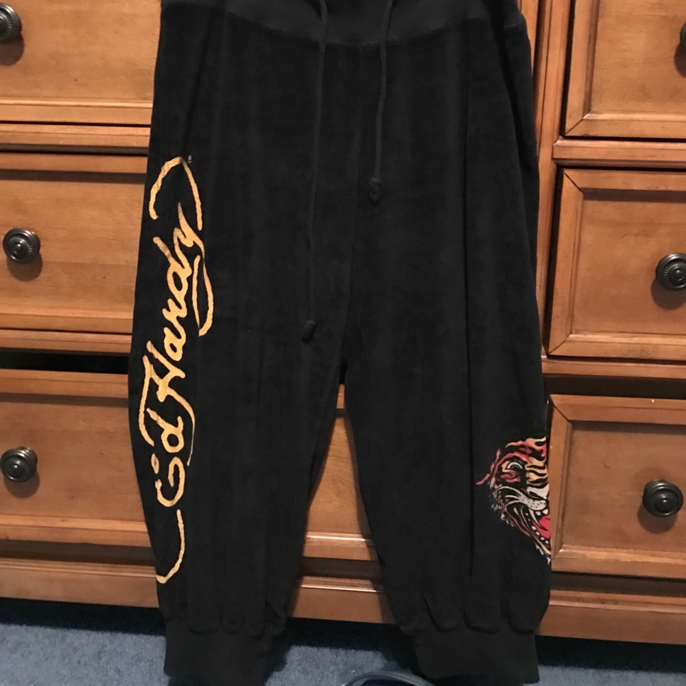 BLACK Ed Hardy sweatpants