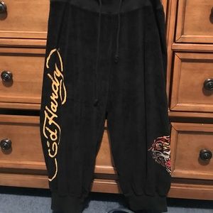 BLACK Ed Hardy sweatpants