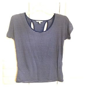 American Eagle Stripped Navy Top