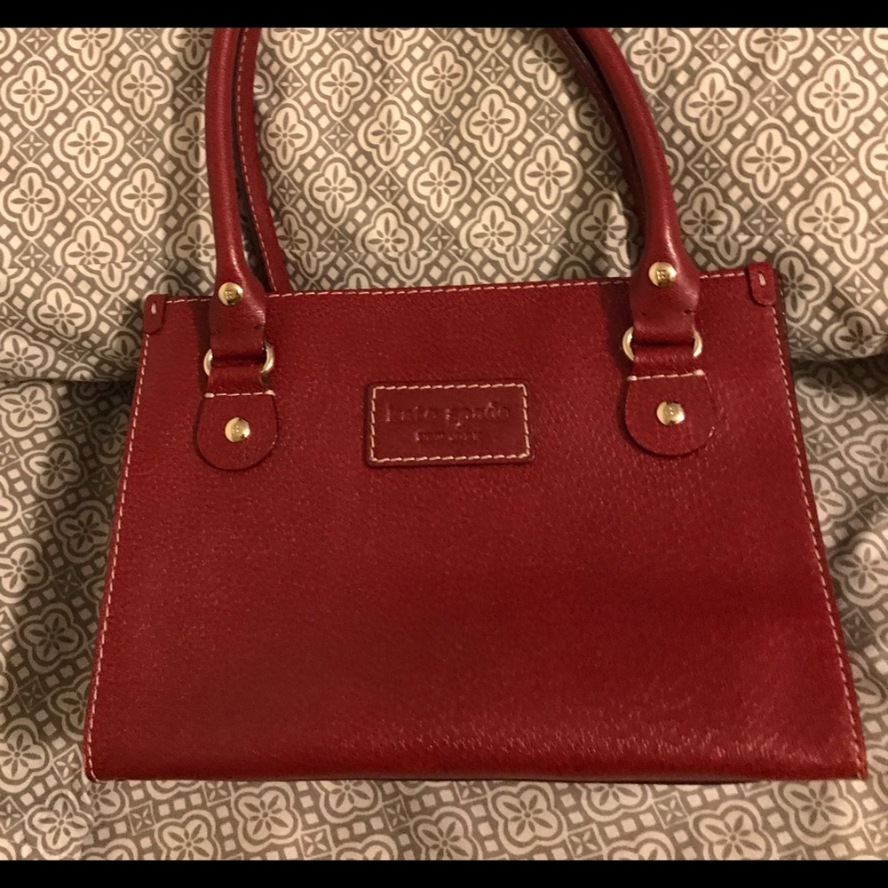 SOLD!!!! Authentic burgundy red Kate ♠️ Spade