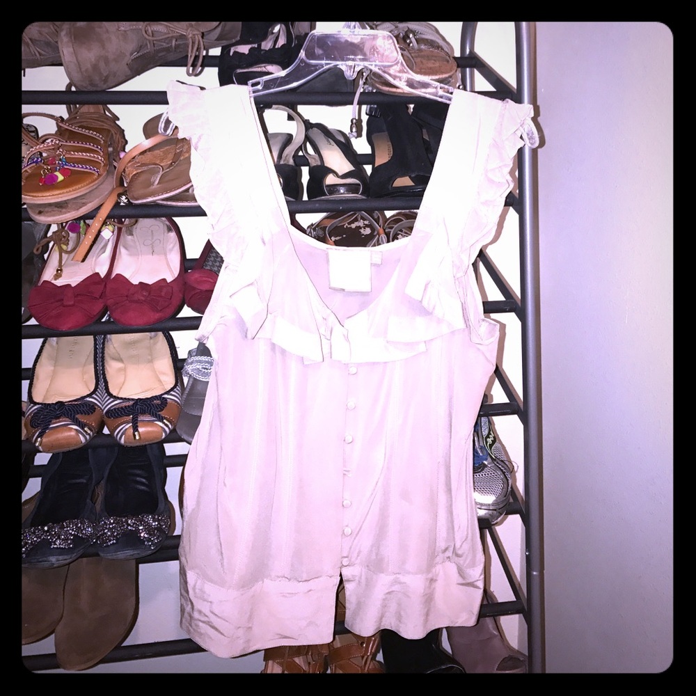 Beige Ruffle Delicate Flow & Feel w/sweet details