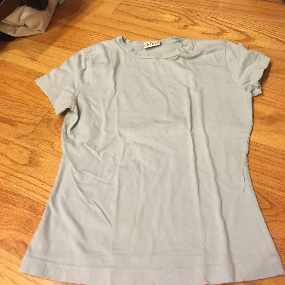 City lights blue stretchy tshirt