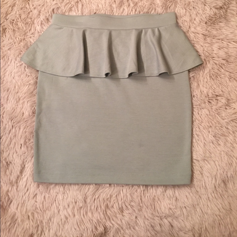 Mint Green Pencil Skirt
