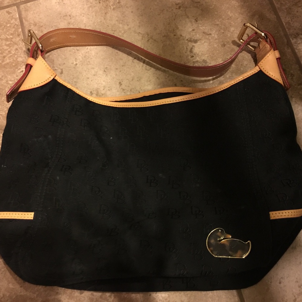 Large Doomey and Burke black purse
