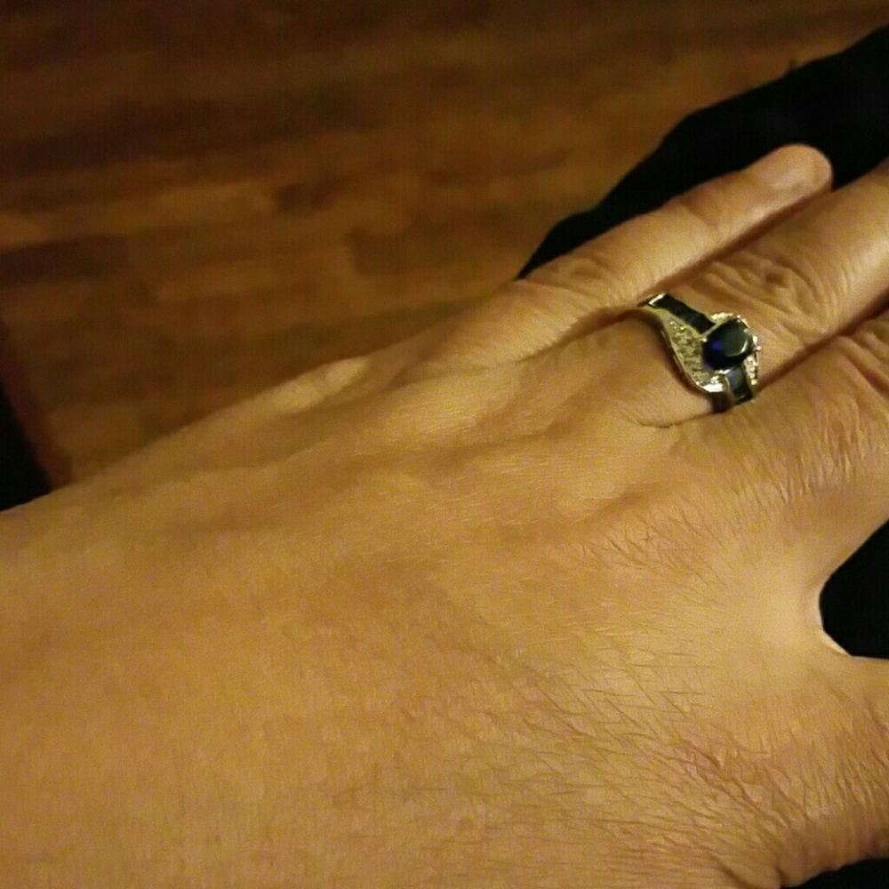 Real amethyst gold plated 14k