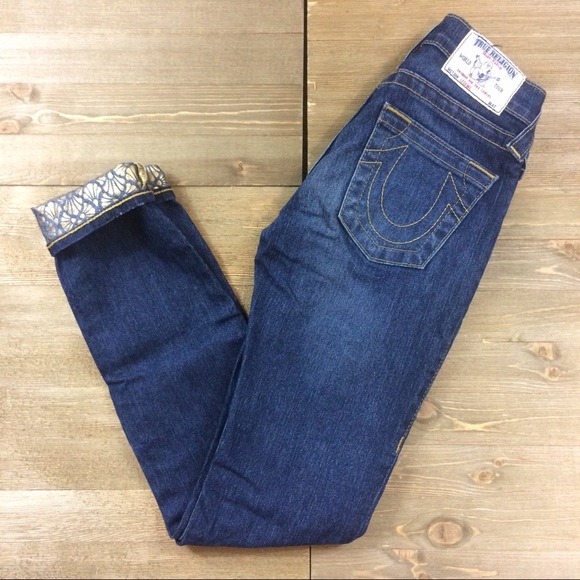 True Religion Denim - True Religion Foil Hem Legging