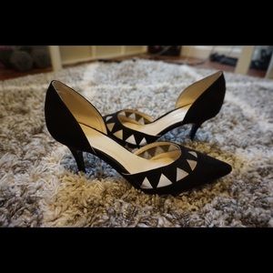 Marc Fisher Black Pumps with Cut Outs - NEW