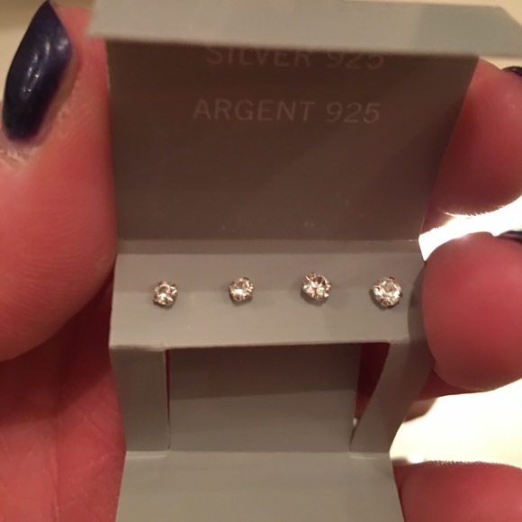 NWT 2Sets Of Sterling Silver925 Cubic Zirconia - Picture 4 of 4