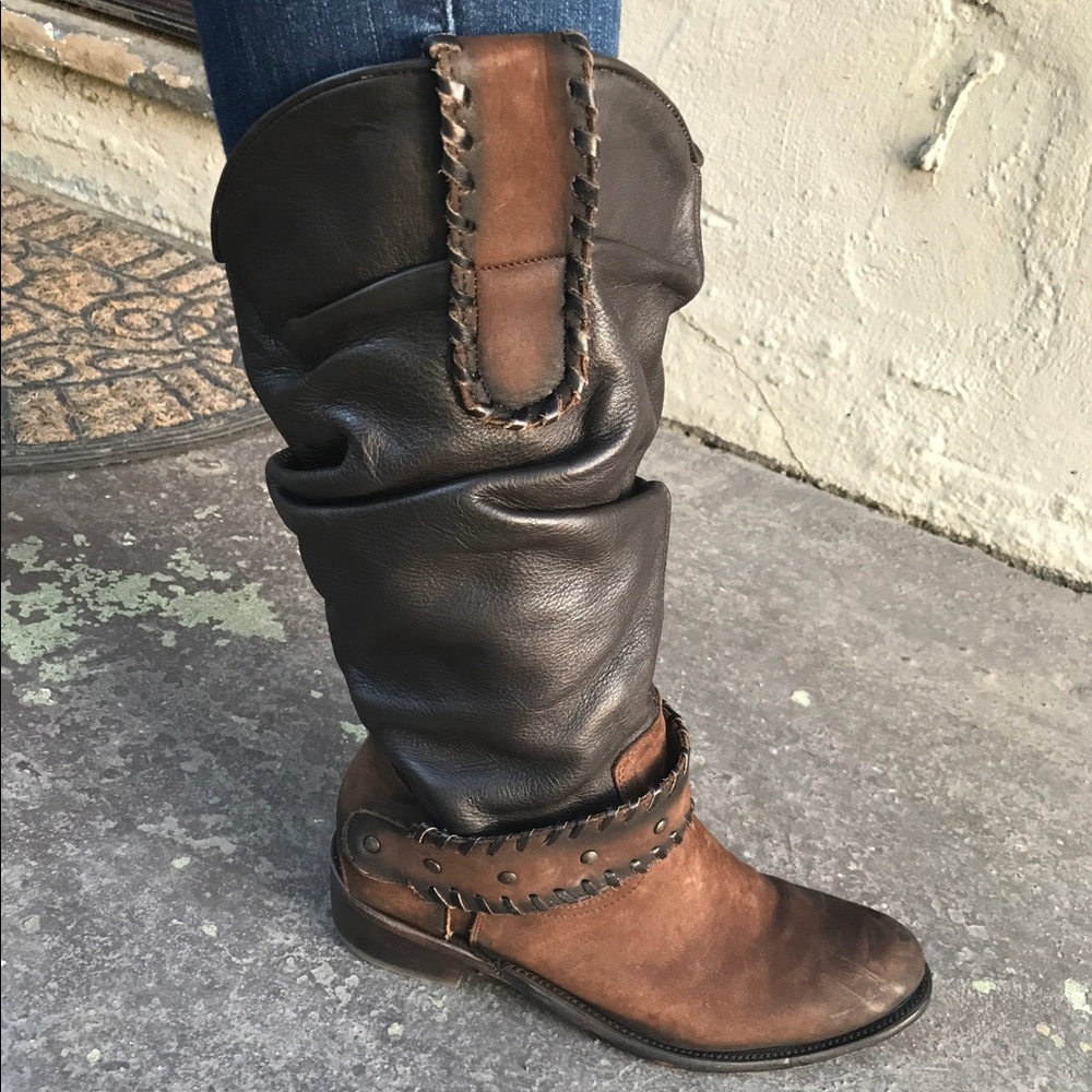 Ruched women's cowgirl boots!