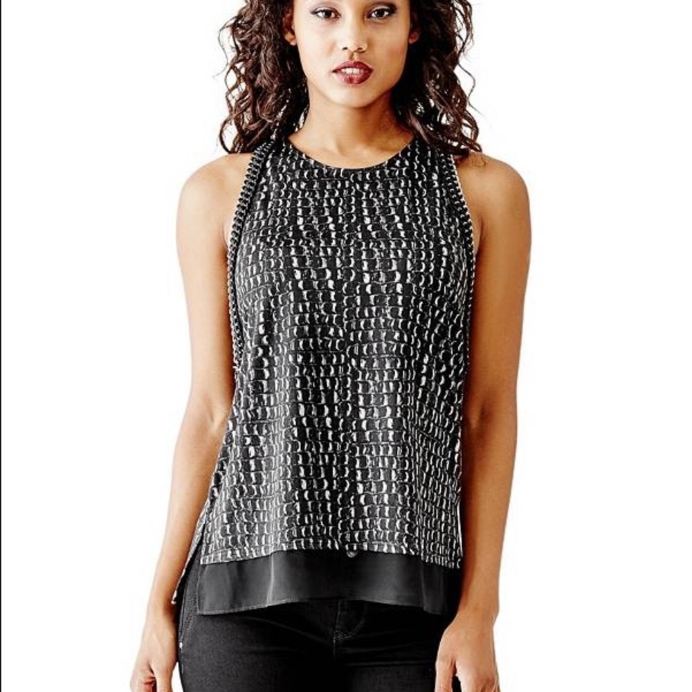 NWT guess crocodile with chain top