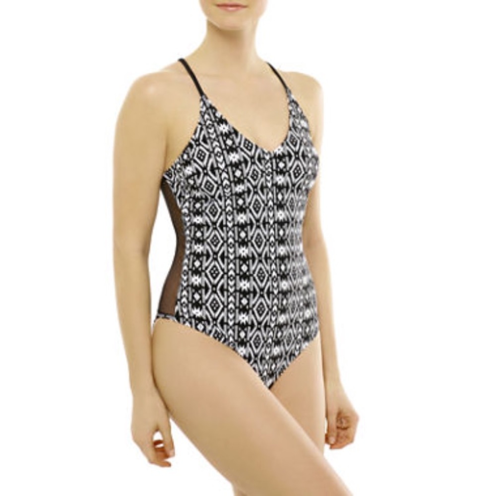 Ninety-Six Degrees one piece mesh monokini size LG