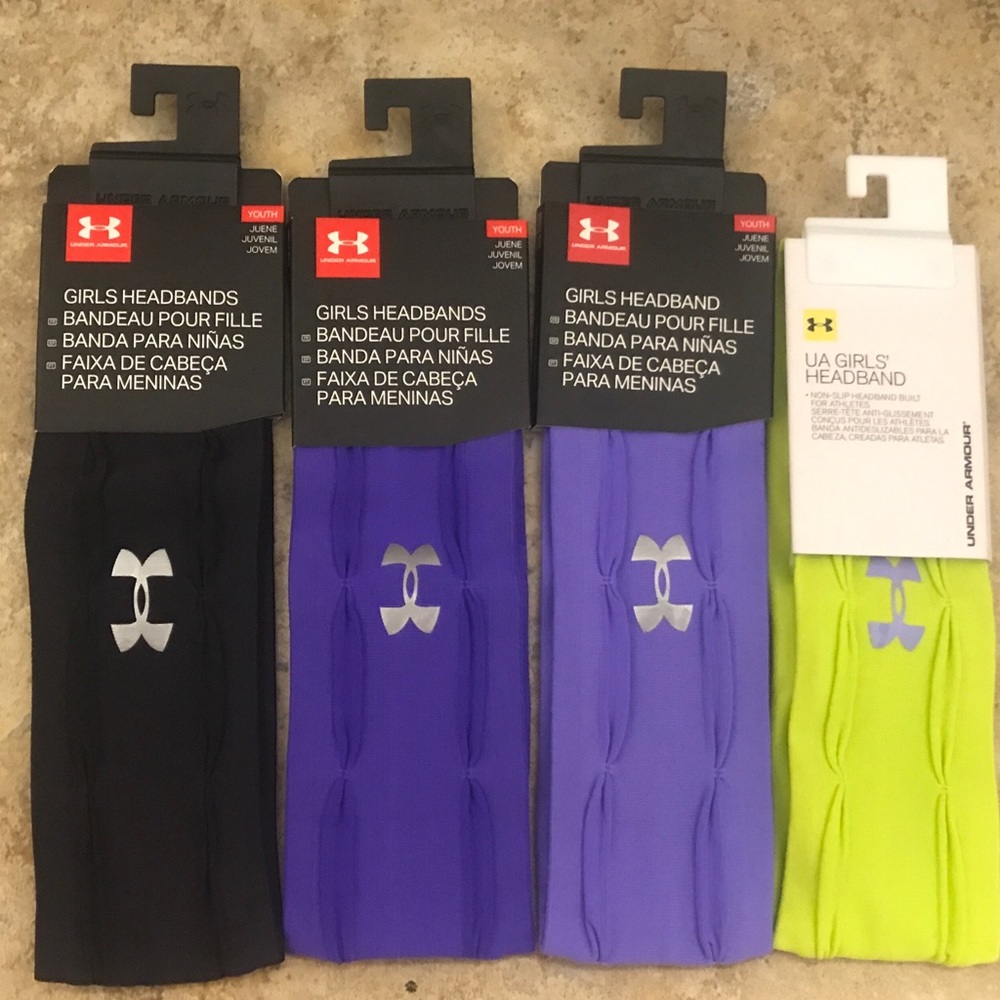 Under Armour Girls HeadBands New