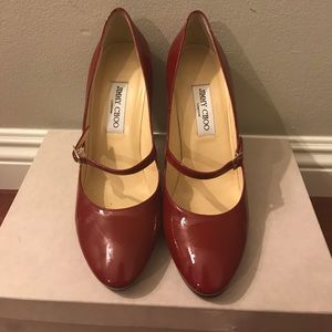 Jimmy Choo Red Mary Janes