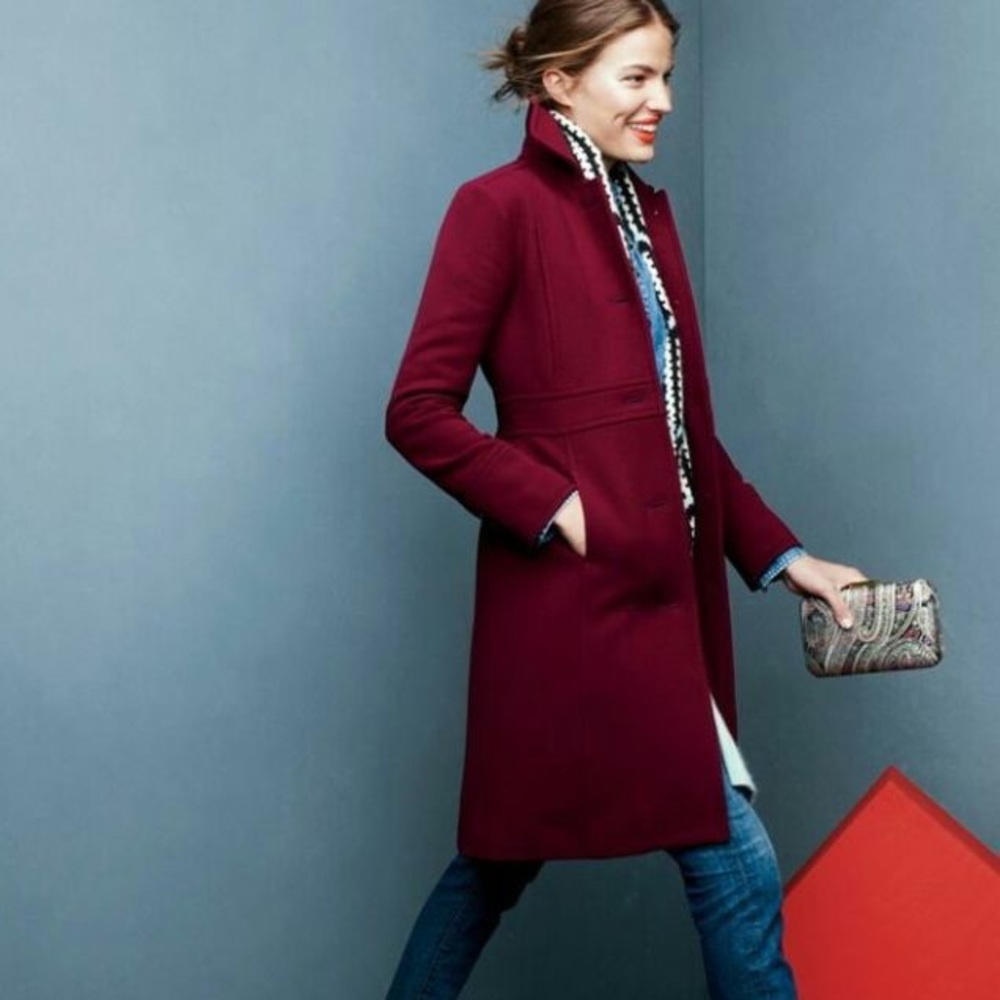J. Crew Double-cloth lady day coat