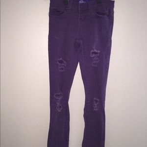 Purple jeans