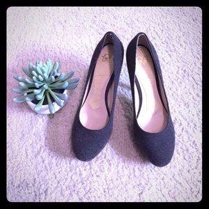 Gray Wool Pumps