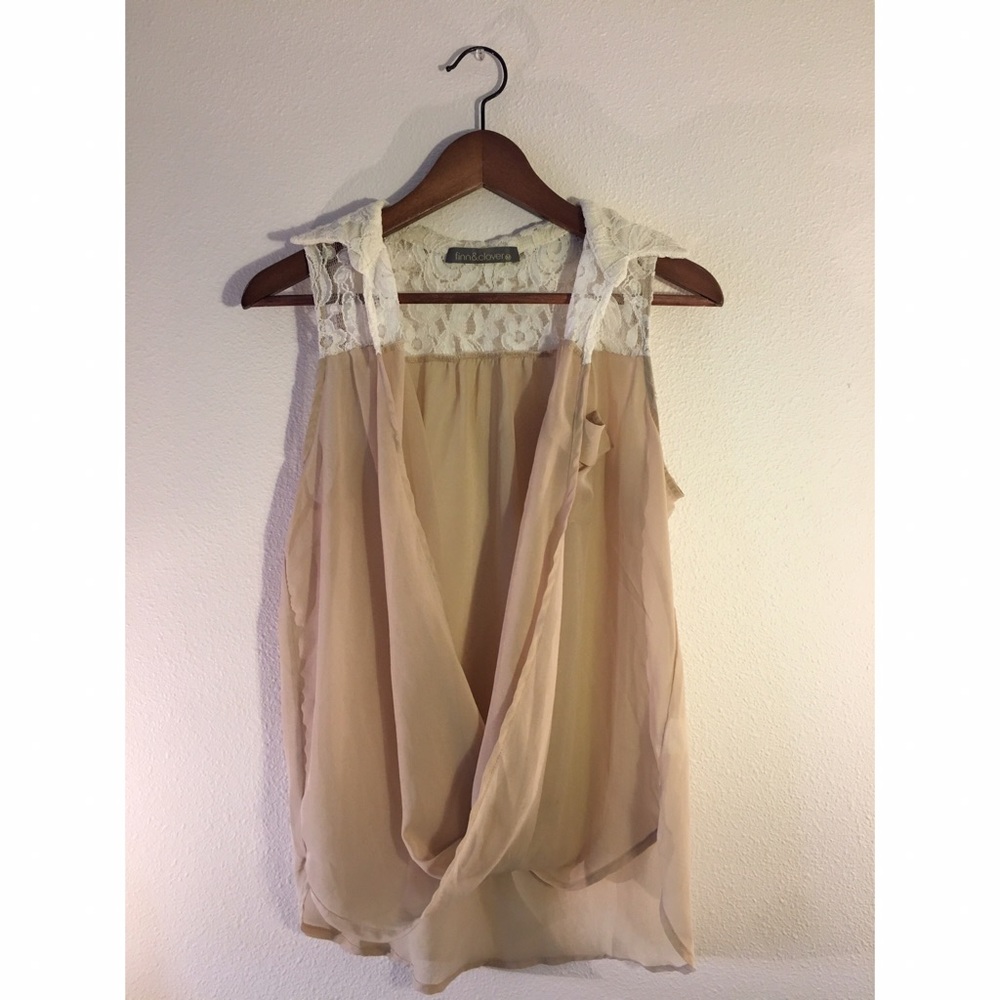 Open Front Sheer Top