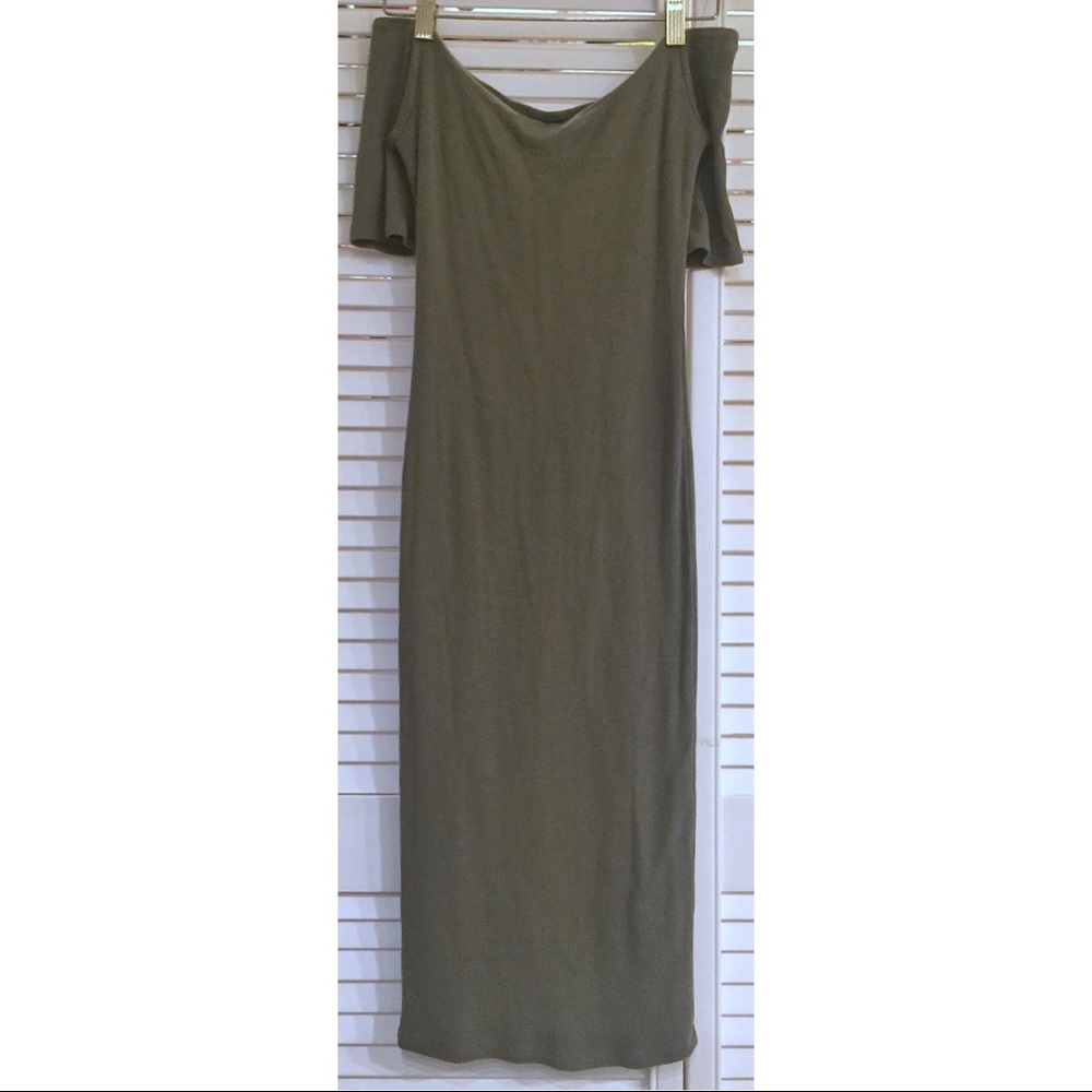 S Naked Wardrobe Dust Your Shoulders Off MidiDress