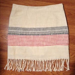 Boho fringe festival mini skirt