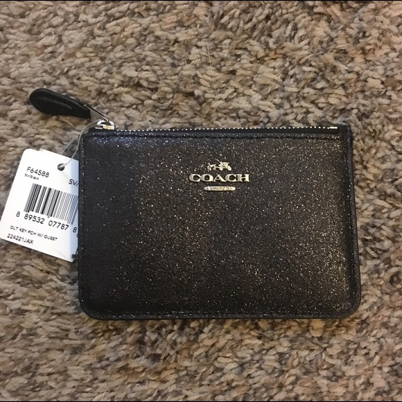 Coach Handbags - New Sparkle Coach Key Pouch - Firm Price