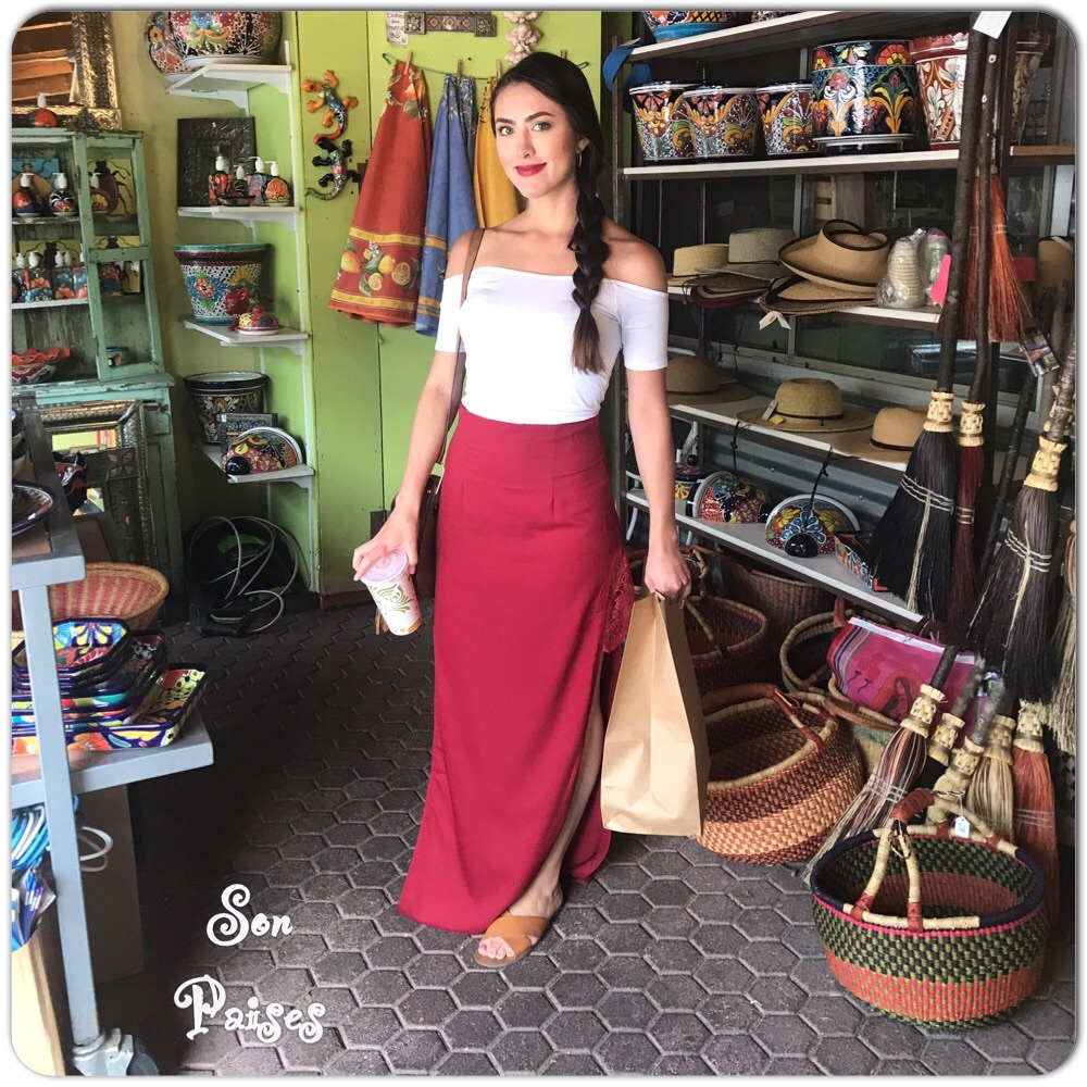 Bohemian Burgundy Maxi Skirt-NWT - Picture 1 of 5