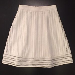 J. Crew Eyelet A-Line Skirt