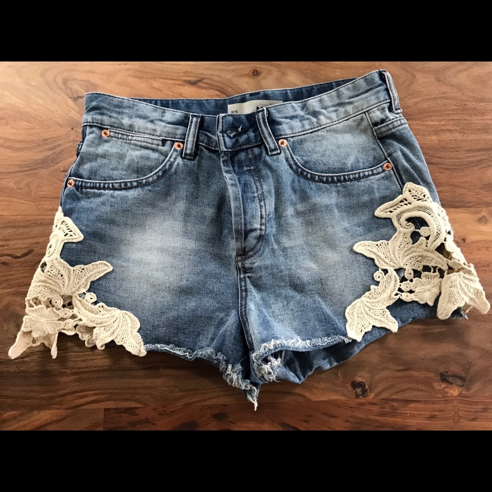 Top Shop jean shorts