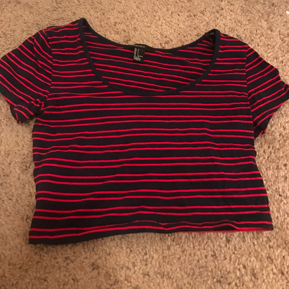 Striped Crop Top