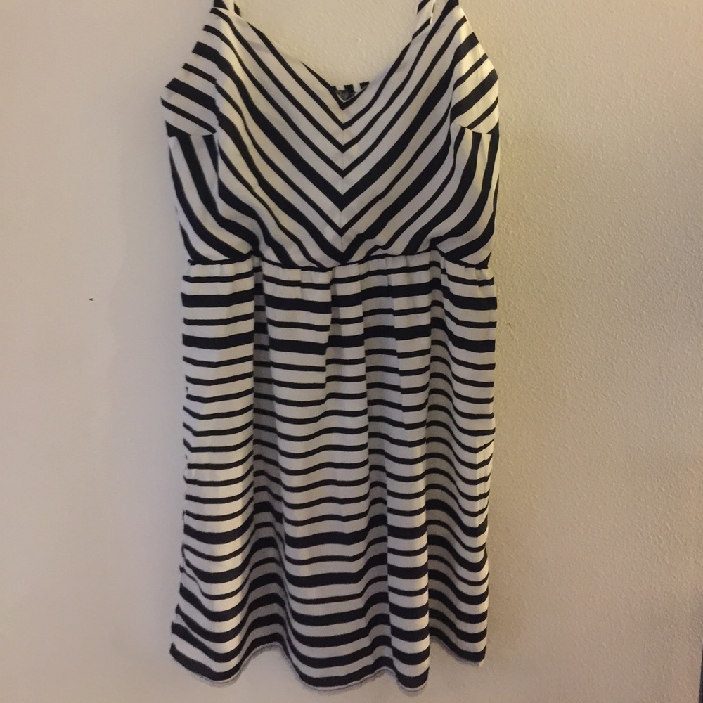 Black & White Striped Bebop Dress