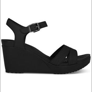 Crocs ankle strap wedge