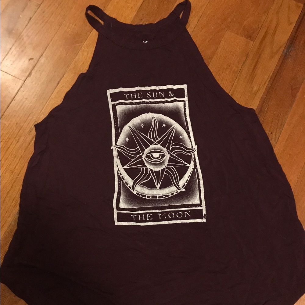 Sun&moon halter neck flow top