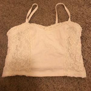 White crop top