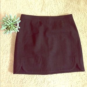 J.Crew Wool Mini Moto Skirt