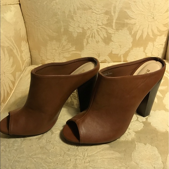 Bamboo tan leather heels - Picture 2 of 4