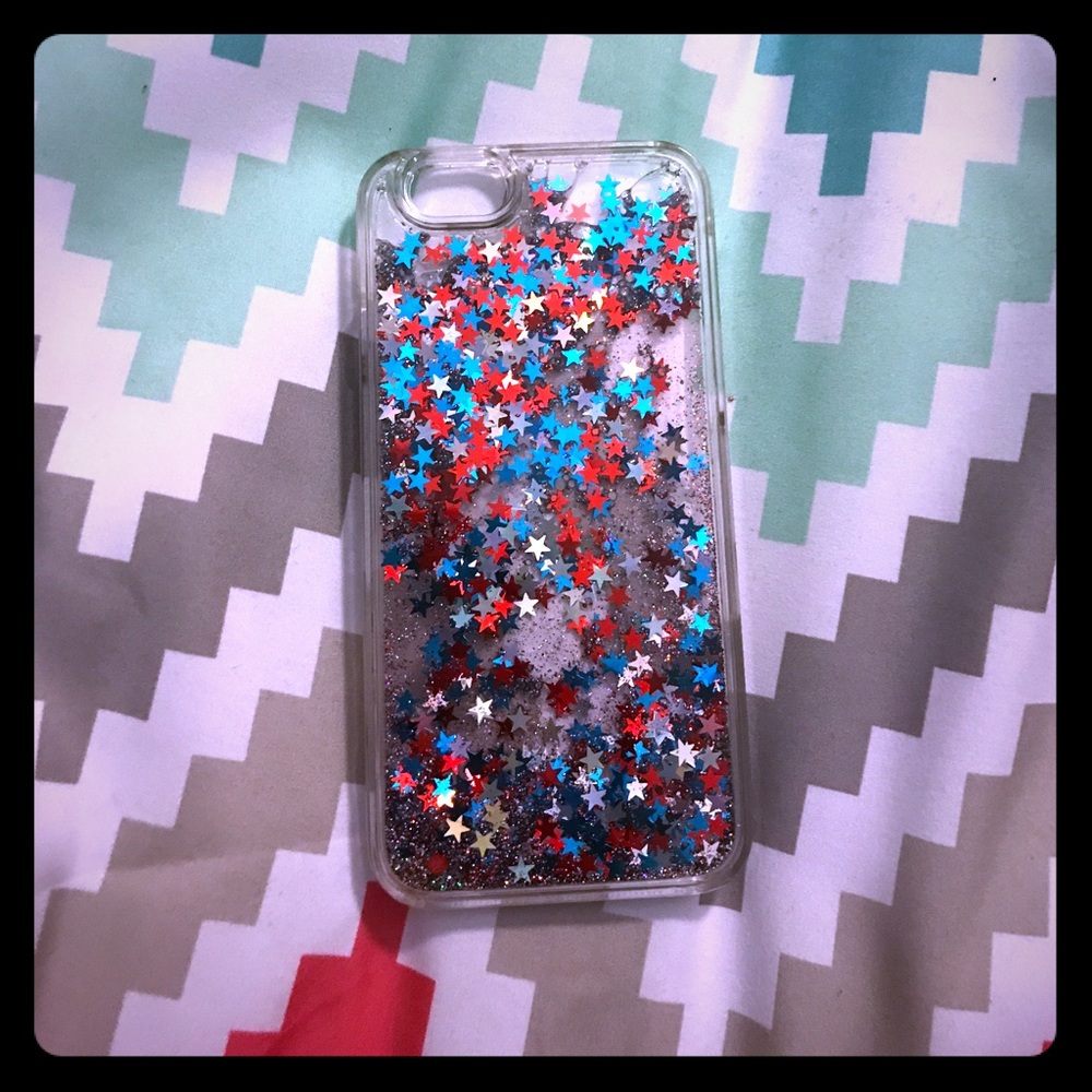 iPhone 6 Fourth of July glitter phone case plastic