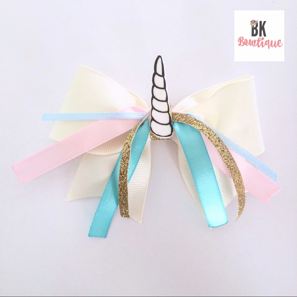 Unicorn Hair Bow