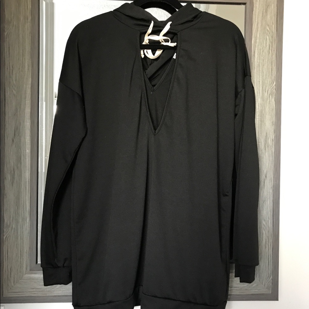 Hooded sweater dress sz. M