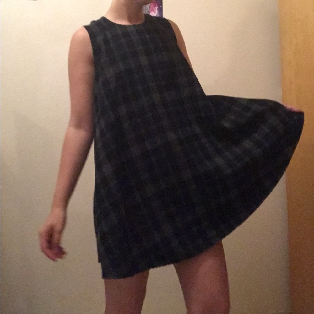big boxy plaid dress