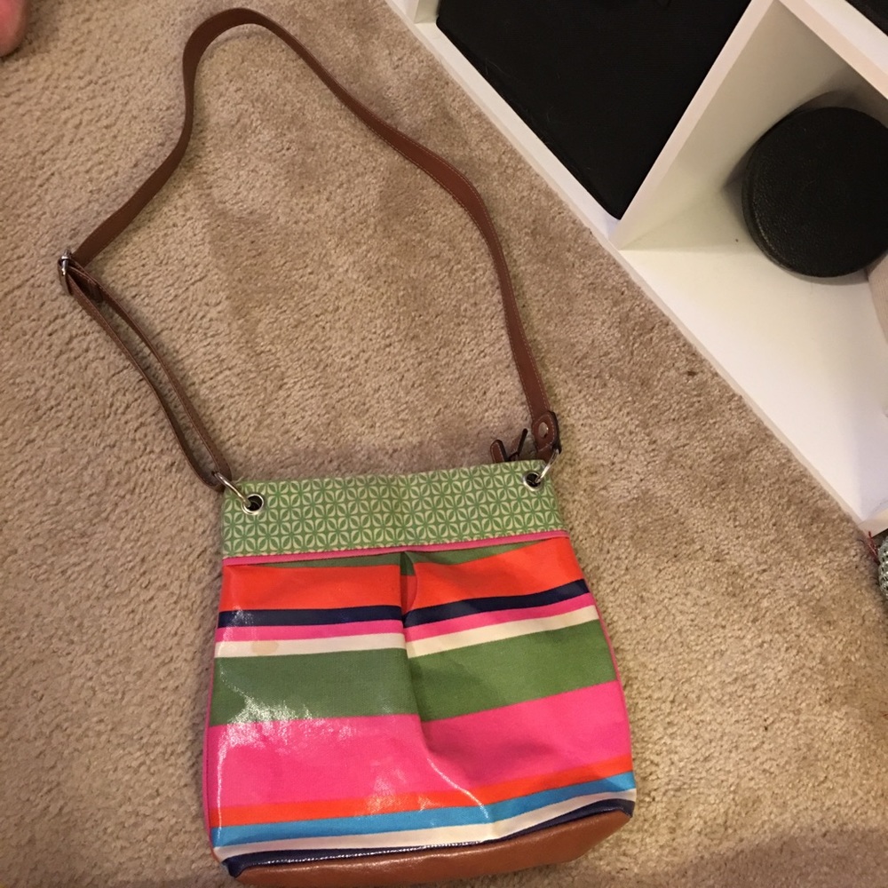 Multi-colored crossbody bag