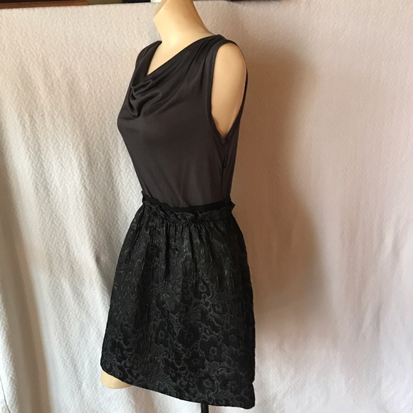 2 Ann Taylor Loft Black & Gray Cocktail Dress - Picture 6 of 8