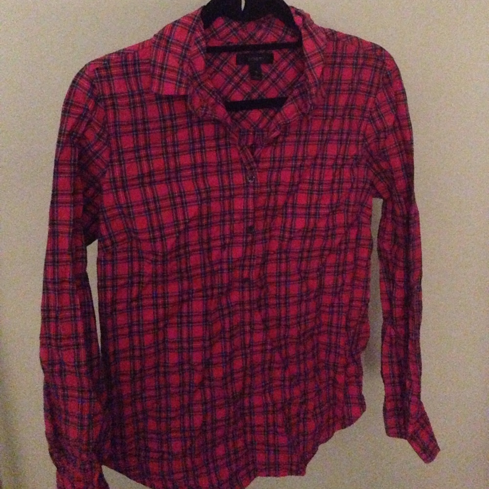 J Crew plaid button down